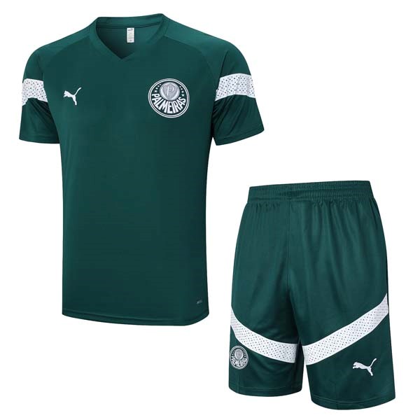 Camiseta Entrenamiento Palmeiras Conjunto Completo 2023 2024 Verde